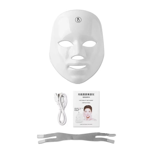 Rechargeable 7-Color LED Facial Therapy Mask