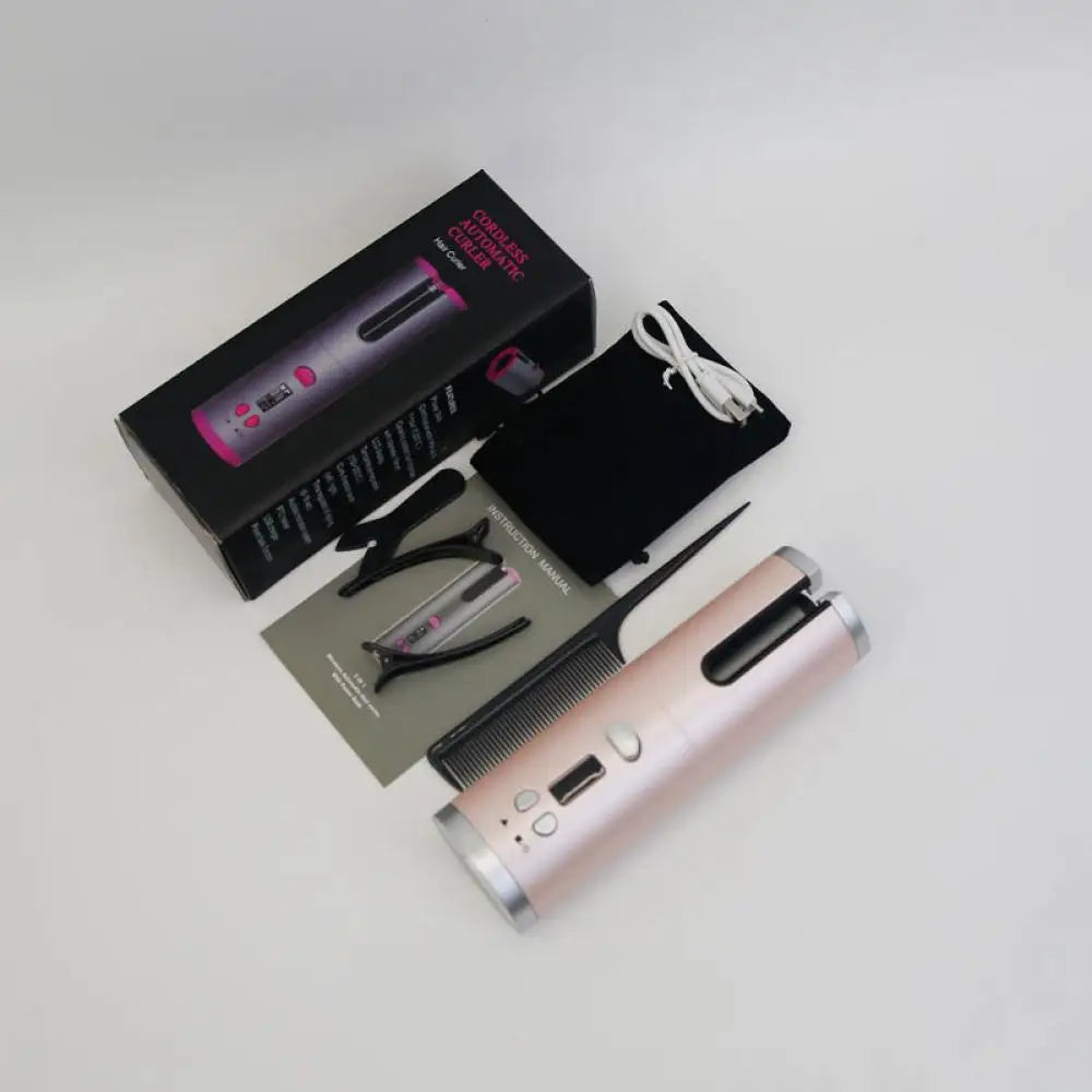 CORDLESS PORTABLE AUTOMATIC HAIR CURLER