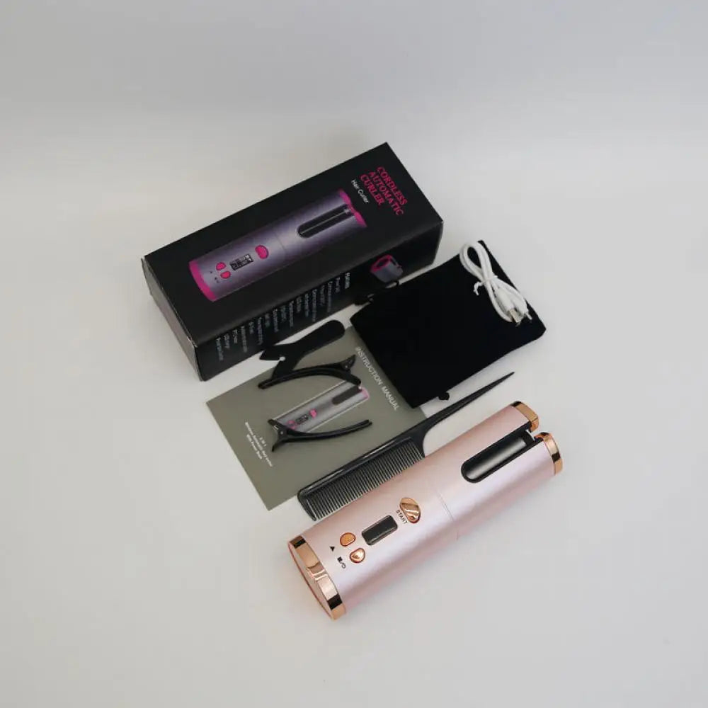 CORDLESS PORTABLE AUTOMATIC HAIR CURLER