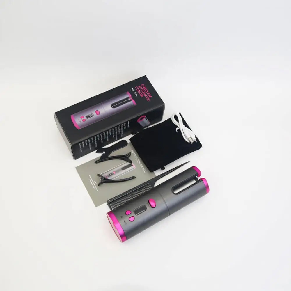 CORDLESS PORTABLE AUTOMATIC HAIR CURLER