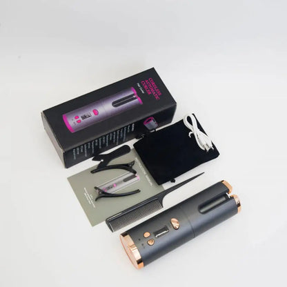 CORDLESS PORTABLE AUTOMATIC HAIR CURLER