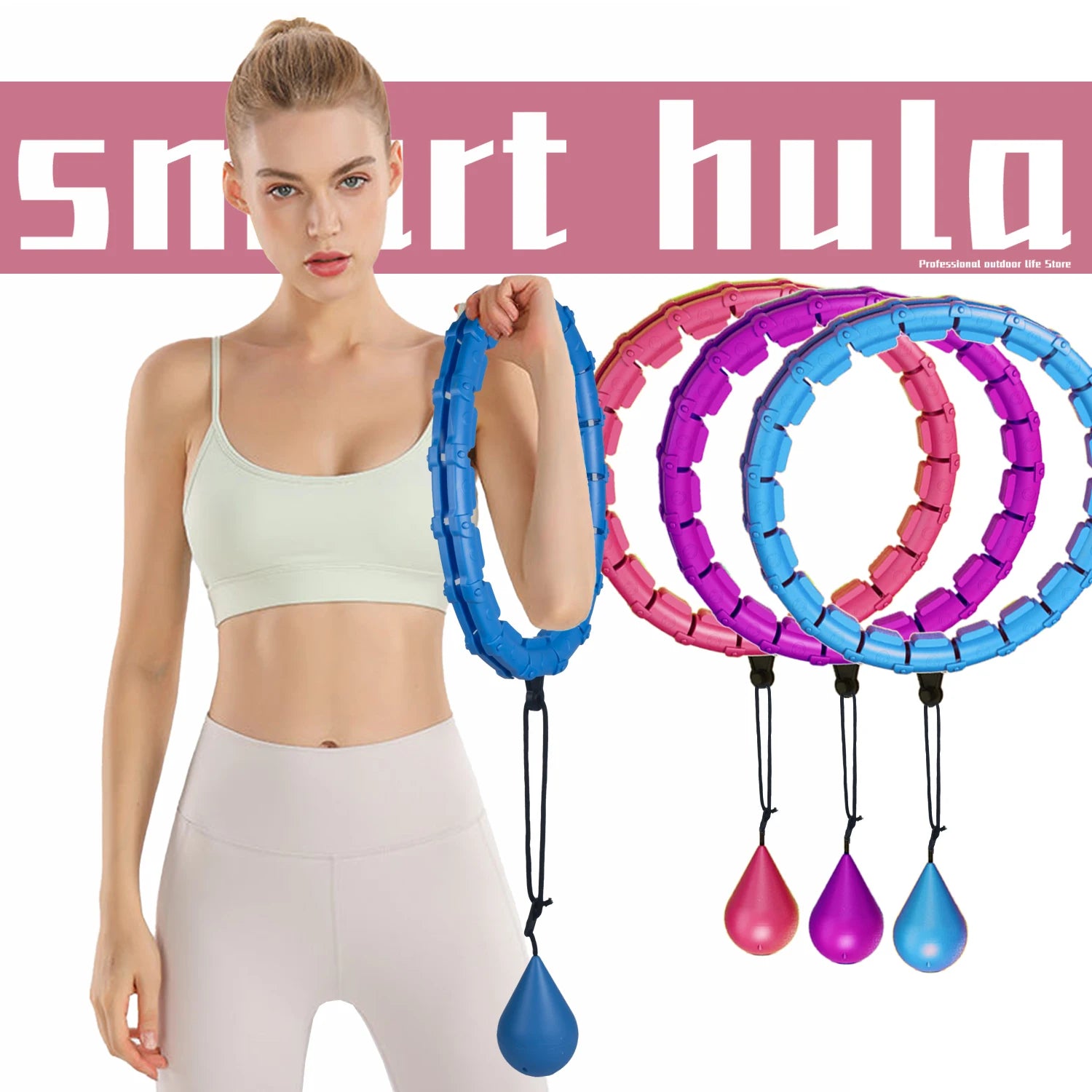 Fitness Thin Smart Waist Hoop